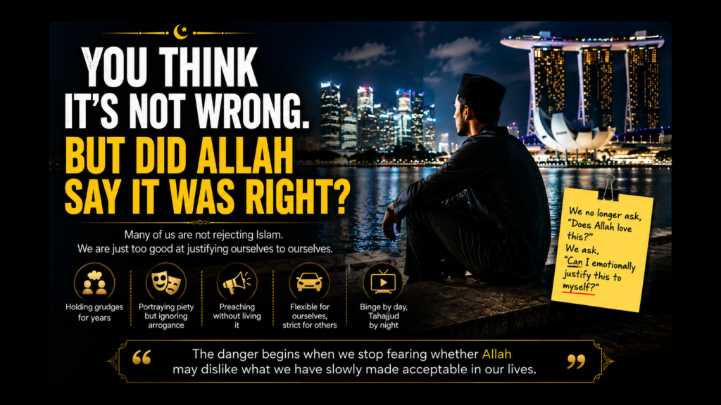 You Think It’s Not Wrong. But Did Allah Say It Was Right?