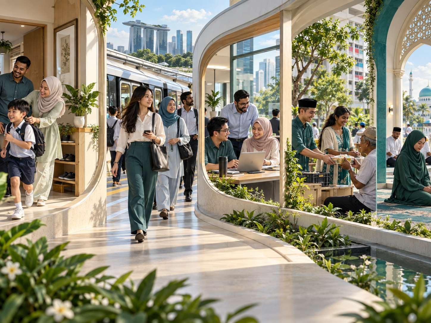 A modern Singapore Muslim navigating technology and online influence