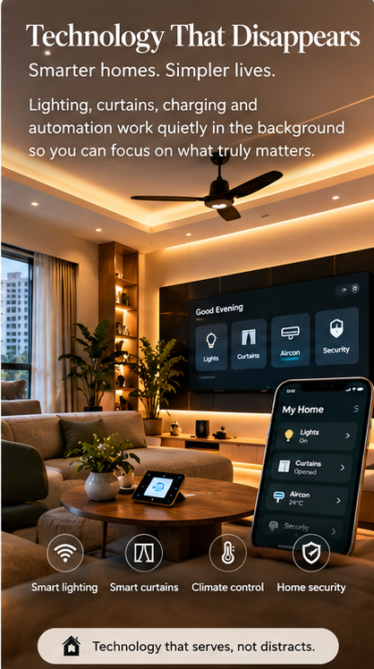 Smart technology inside a modern Singapore BTO